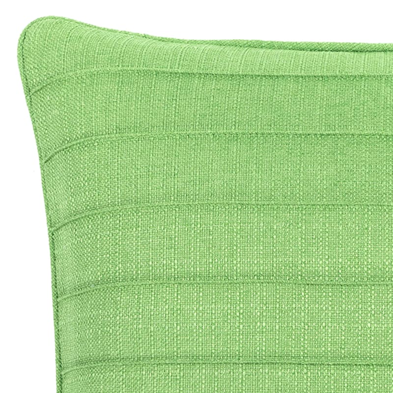 Dynasty Grass Green Pintuck Throw Pillow, 20"