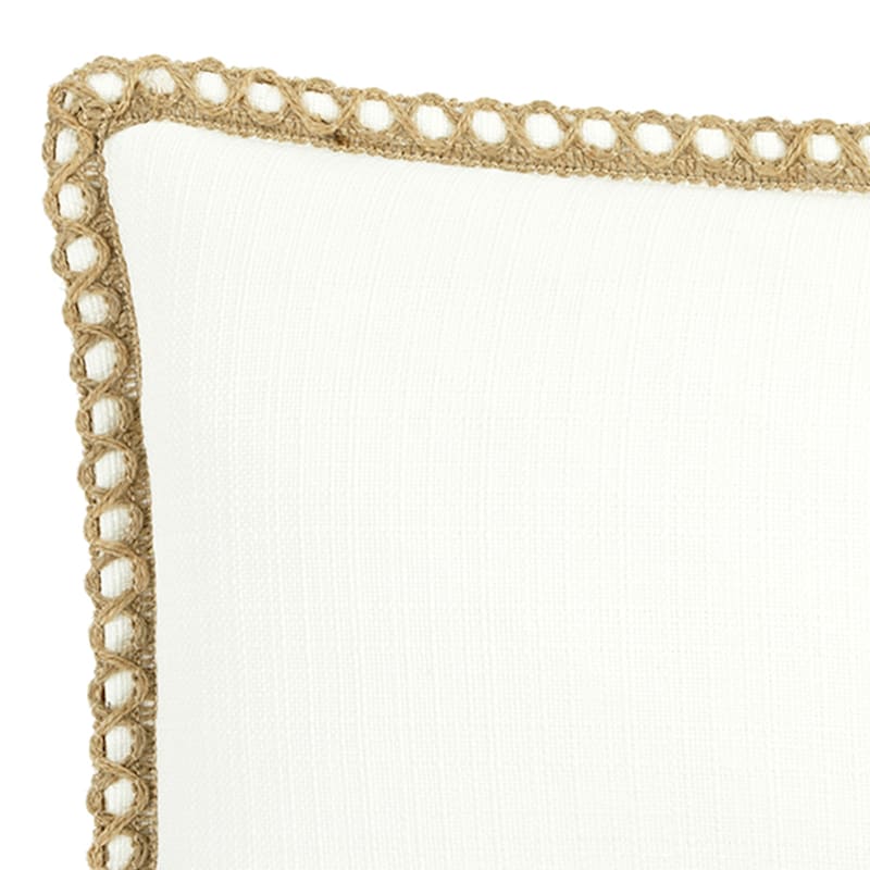 White oblong clearance throw pillow