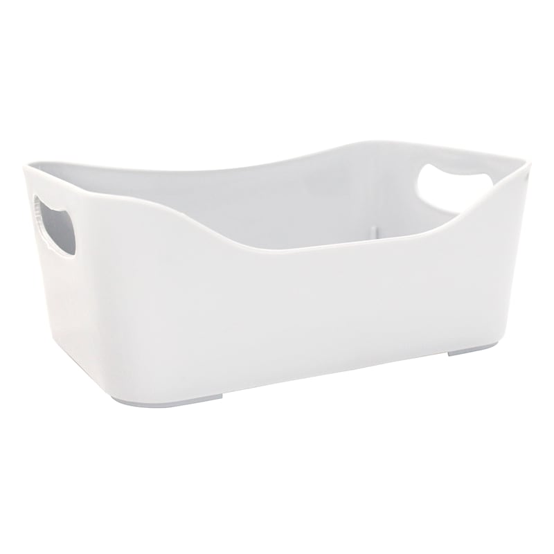 4Piece Small Storage Bin, Light Gray At Home