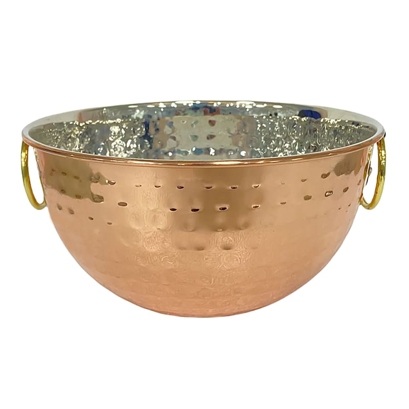Copper Hammered Bowl S