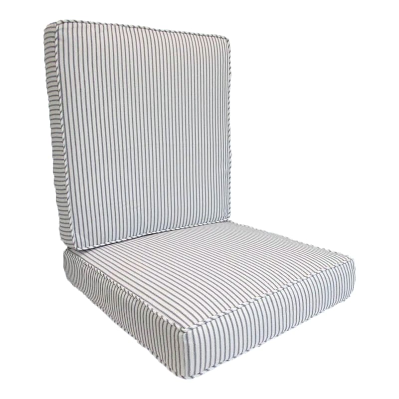 Ticking stripe sales outdoor cushions