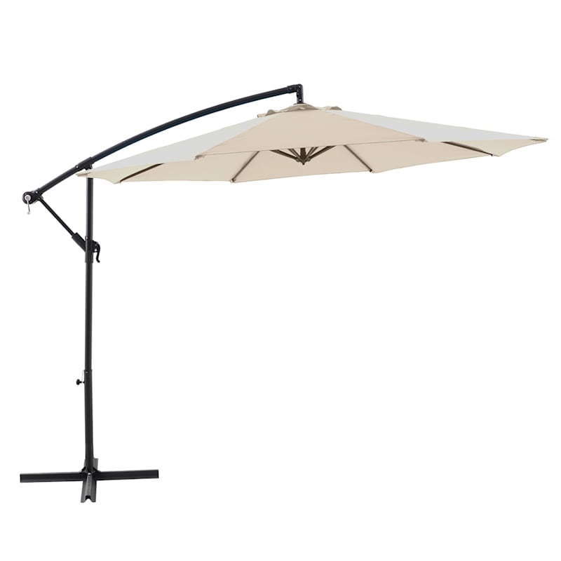 Tan Offset Aluminum Umbrella, 10'