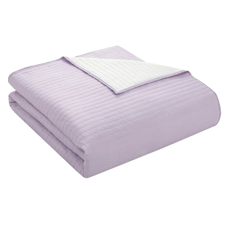 Tiny Dreamers Purple Reversible Quilt, Twin