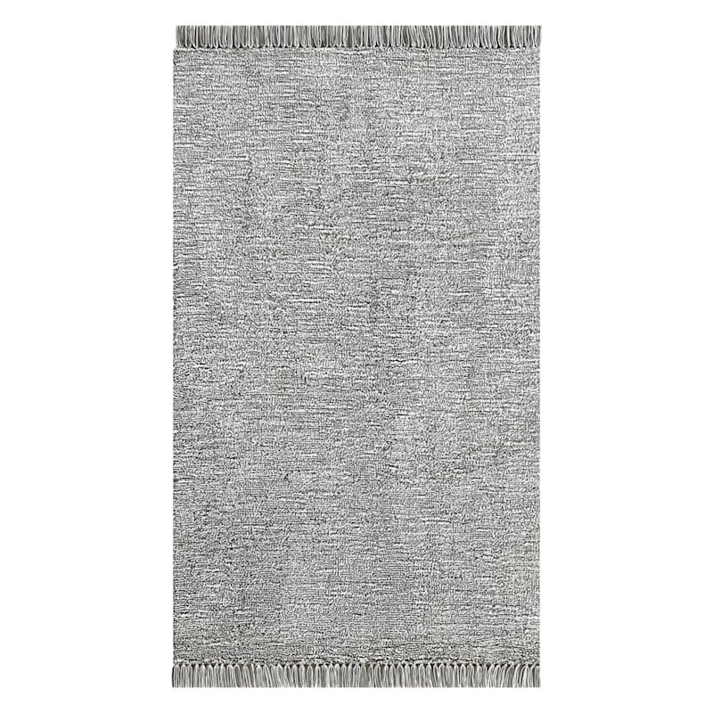 (A484) Breton Grey Tufted Rug At Home