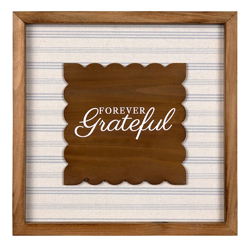 Grace Mitchell 12X12 Framed Grateful Wall Art