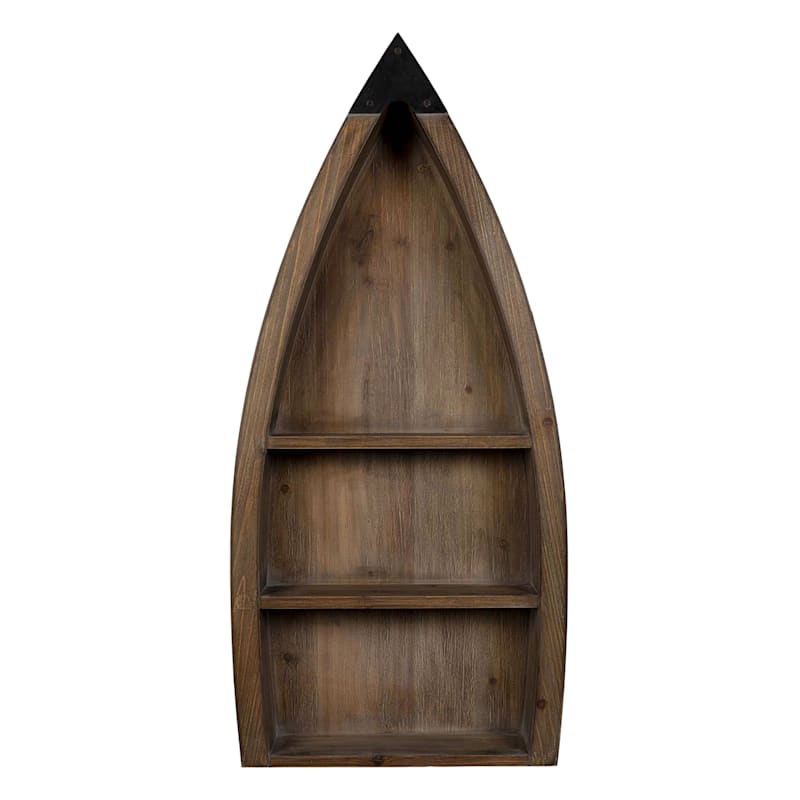 Ty Pennington Wood Boat Wall Shelf, 18x39