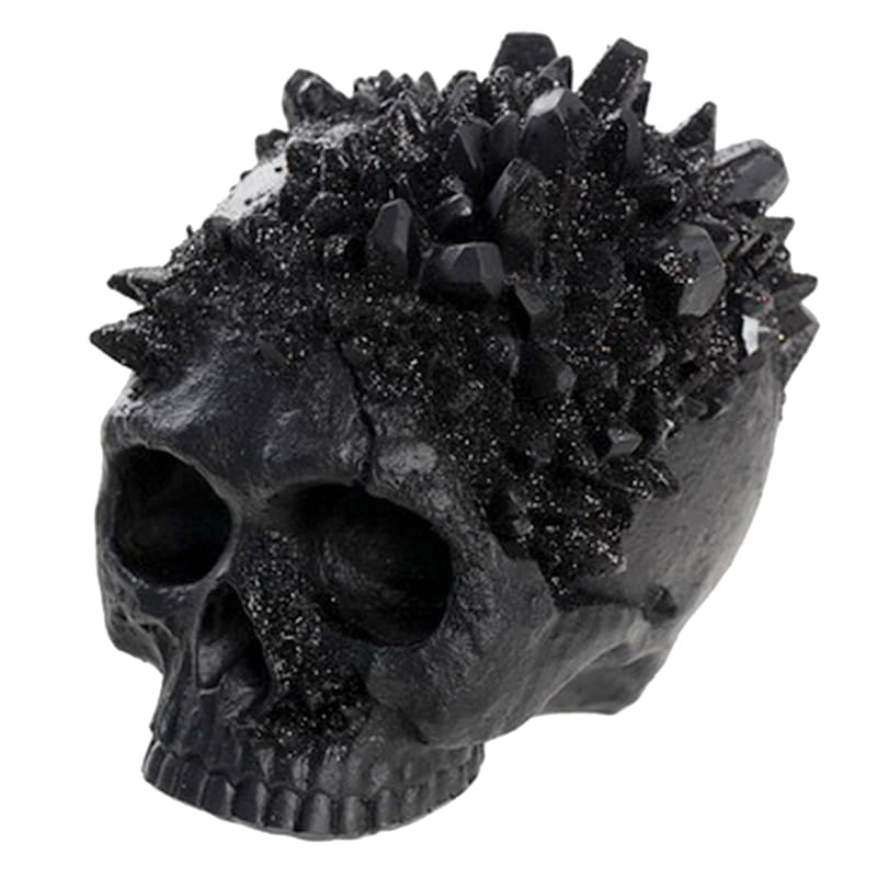Black Crystal Skull Halloween Decor, 5.5" | At Home