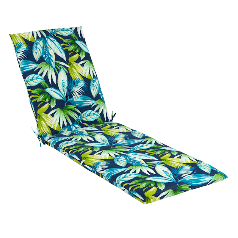 Seneca Navy Outdoor Basic Chaise Lounge Cushion