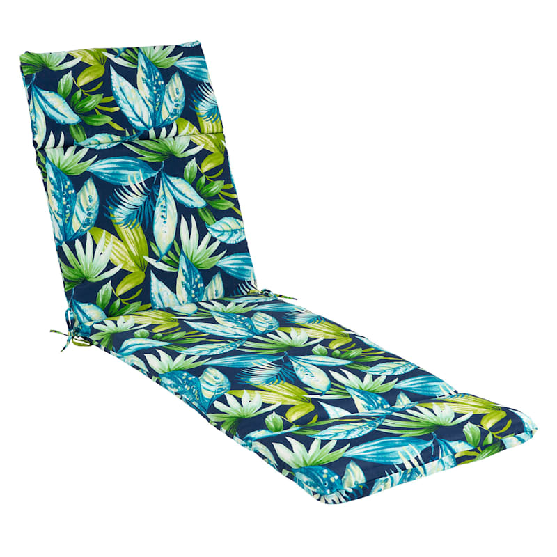 Seneca Navy Universal Outdoor Chaise Lounge Cushion