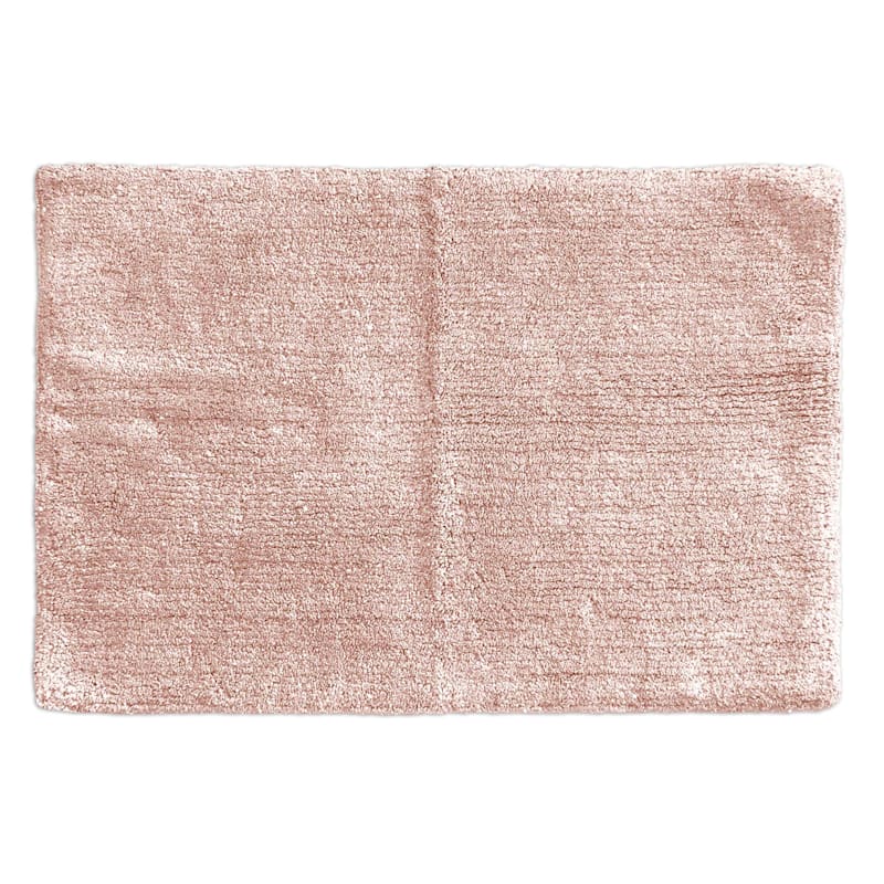 Laila Ali Pixie Blush Pink Lurex Bath Rug, 20x30