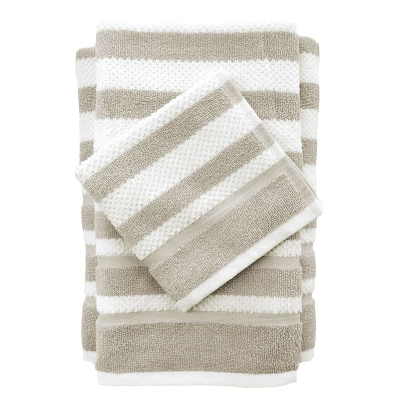 Striped Cotton Hand Towel