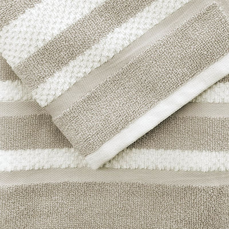 Bathroom Cotton Hand Towel, Striped Pattern Hand Towel