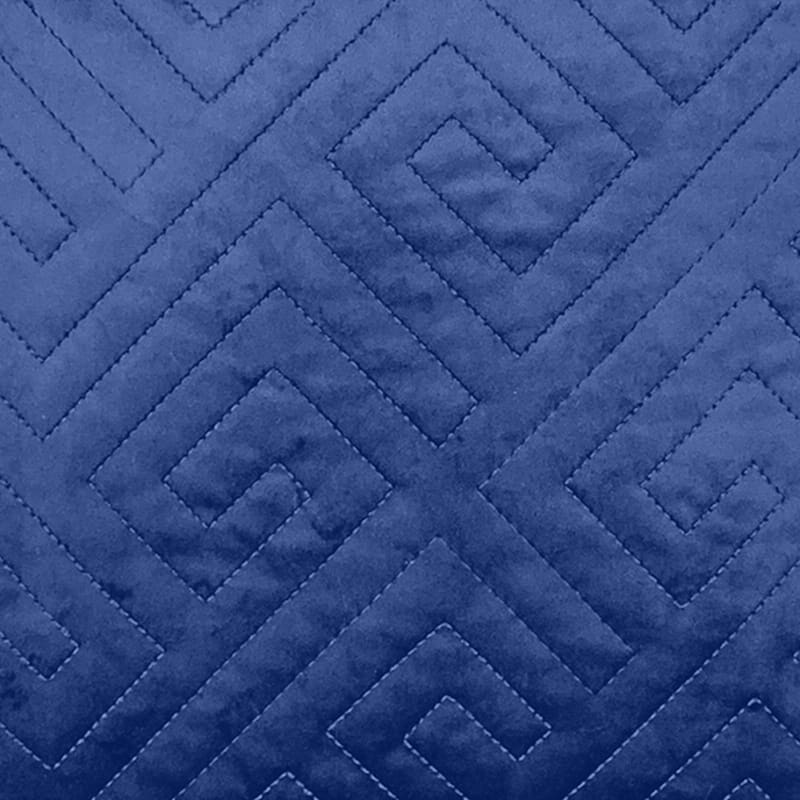 Laila Ali Kellen Navy Quilted Throw Pillow, 18" At Home