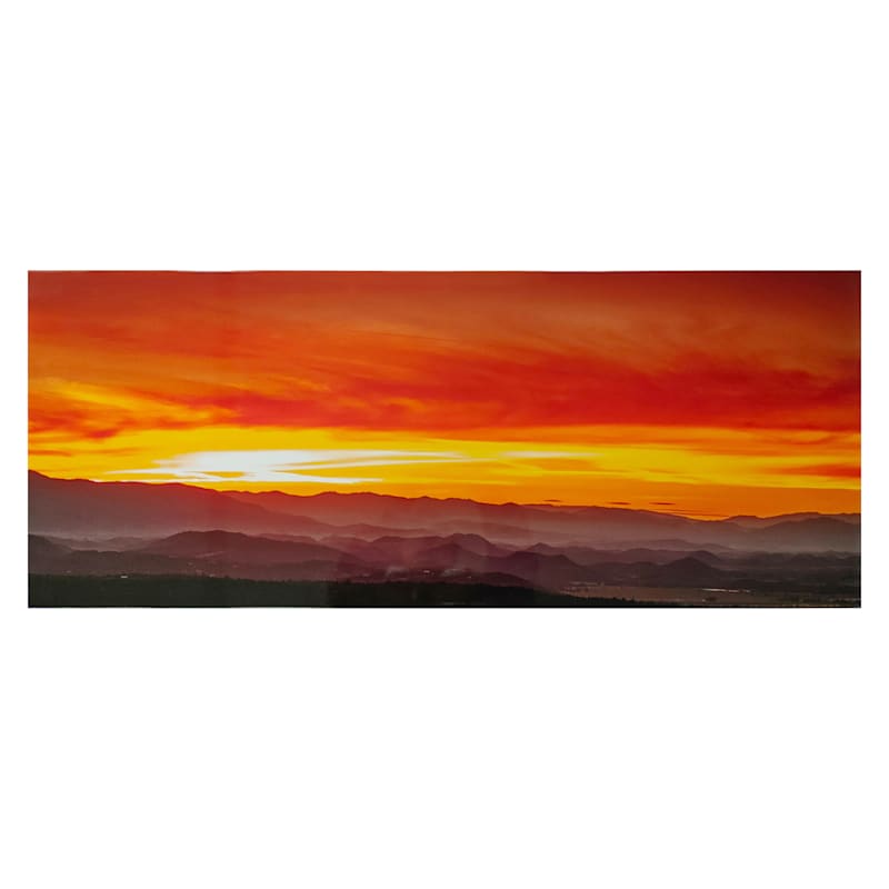Sunset View Canvas Wall Art, 40x16