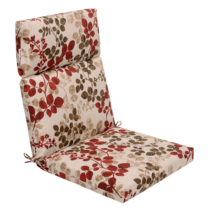 Cabrera Sangria Outdoor Hinged Chair Cushion