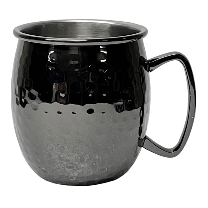 Black Metal Coffee Mug - Black