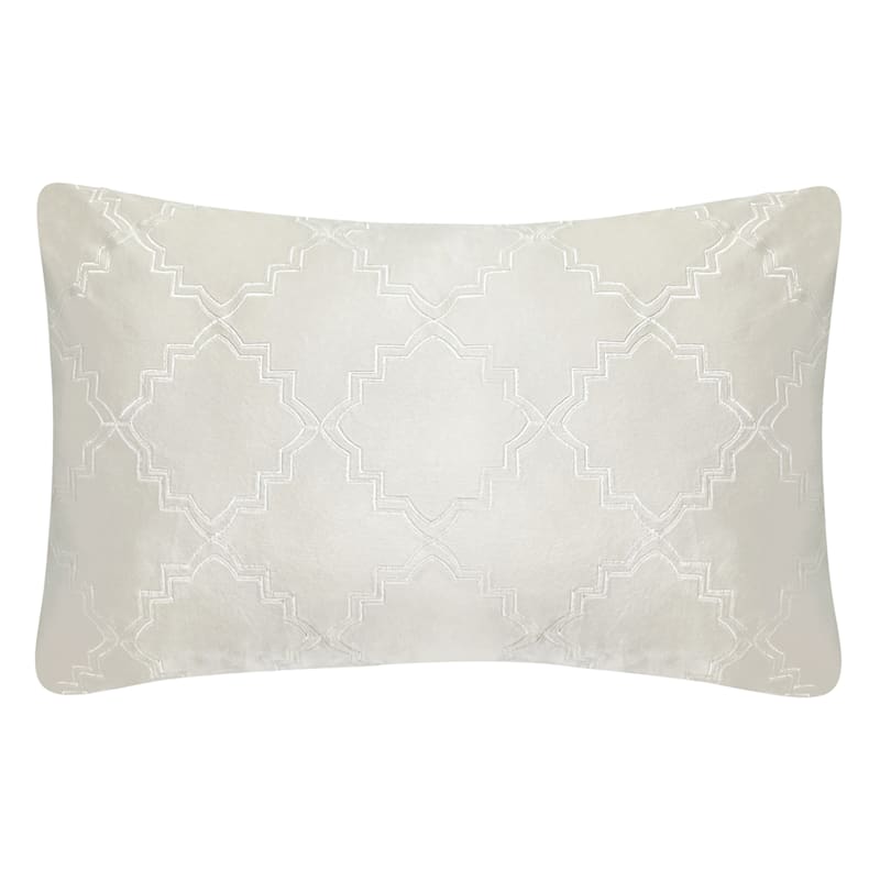 White new arrivals oblong cushion