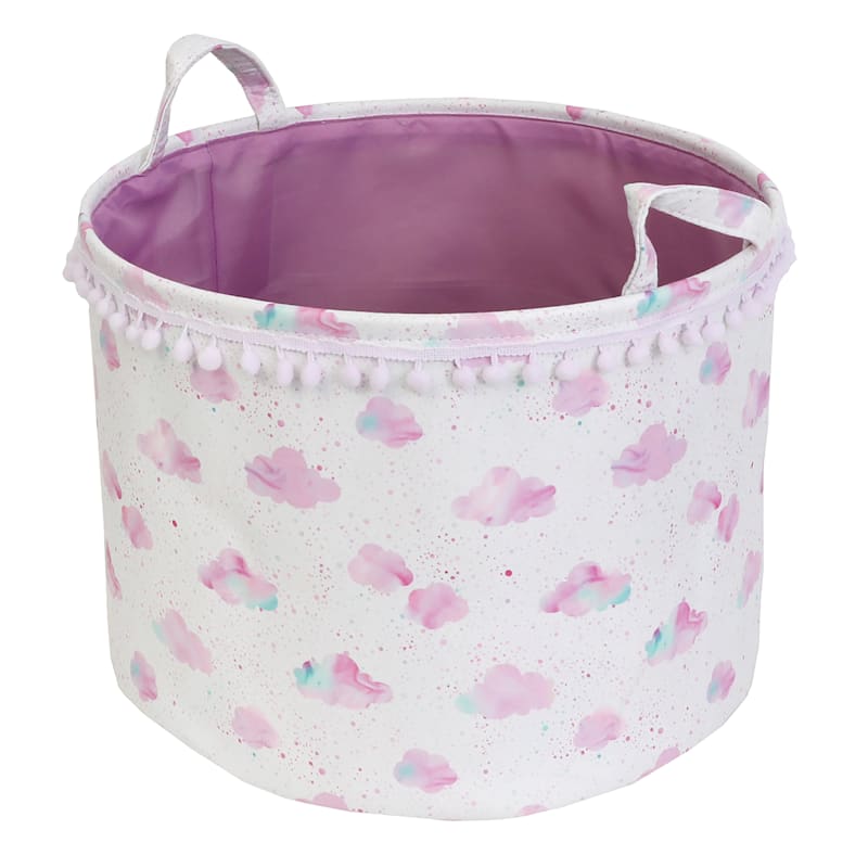 Small Lilac Dot Storage Basket