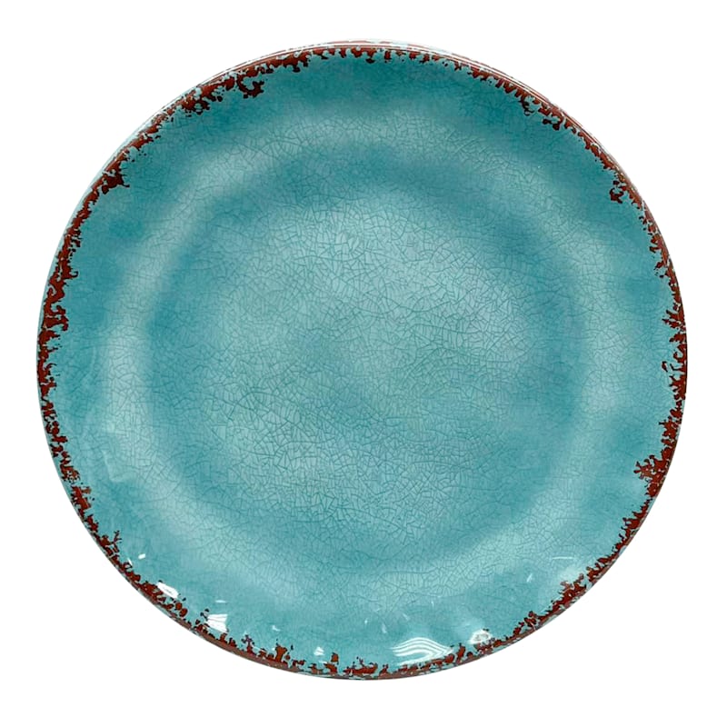 Honeybloom Bright Blue Melamine Dinner Plate, 11"