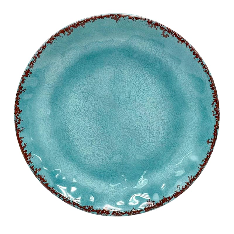 Honeybloom Bright Blue Melamine Salad Plate, 9"