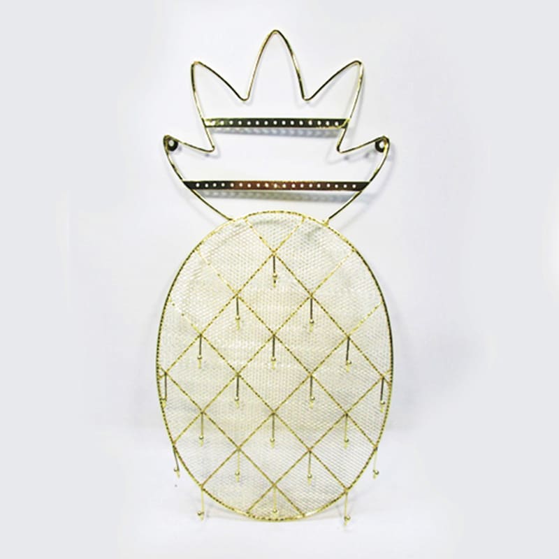 Pineapple French Gold Jewelry Stand, 20.5"