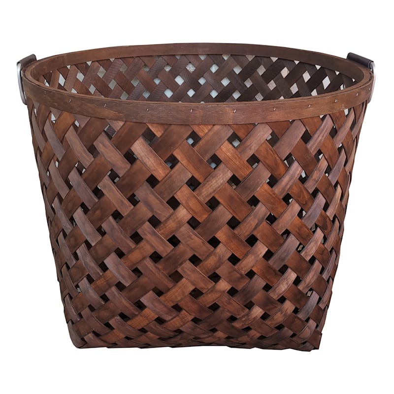 Honeybloom Chipwood Tall Round Basket