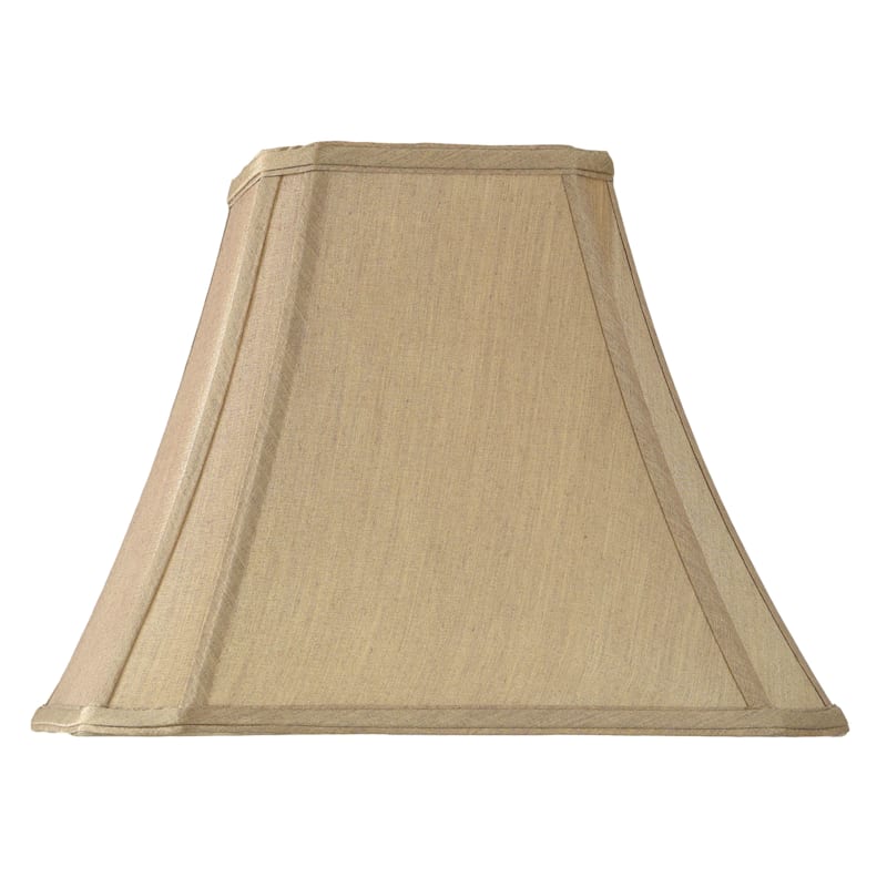 Bavaria Beige Square Bell Linen Table Lamp Shade, 11x6