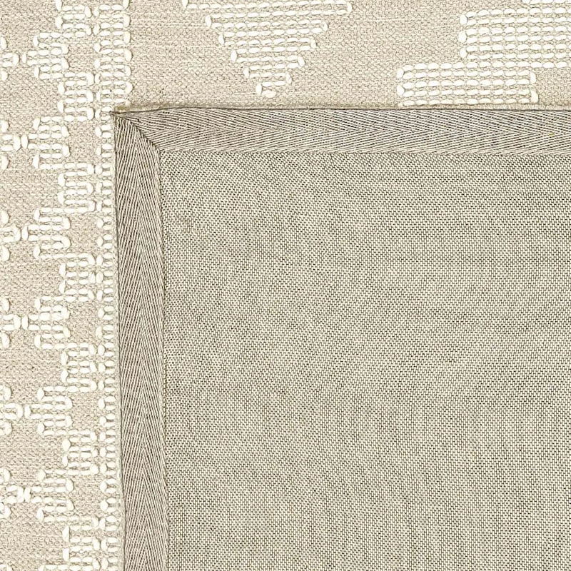 (B669) Found & Fable Goa Ivory Tribal Handmade Area Rug, 7x10