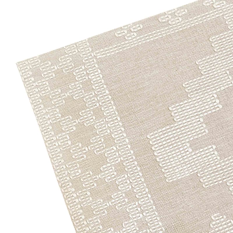 (B669) Found & Fable Goa Ivory Tribal Handmade Area Rug, 5x7