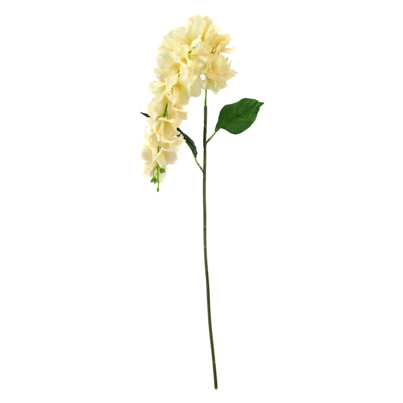 Yellow Hanging Hydrangea Floral Stem, 26"