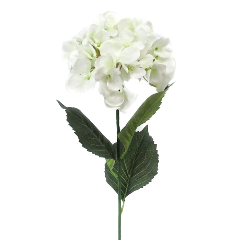 White Hydrangea Floral Stem, 29