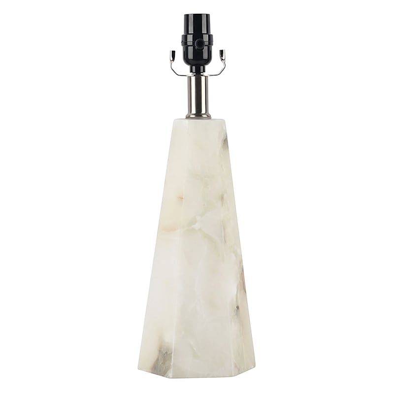 Laila Ali Tapered Alabaster Accent Lamp, 17"