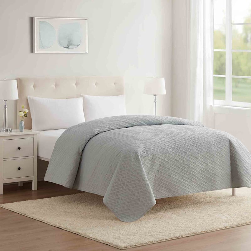Grey pinsonic throw on sale