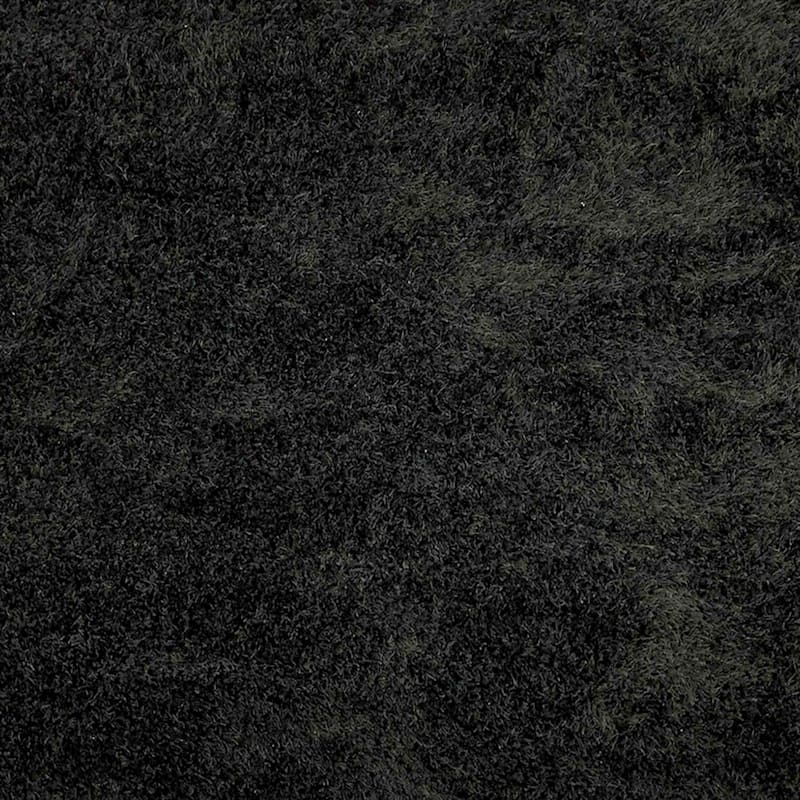 (C187) Senses Black Shag Area Rug, 7x10