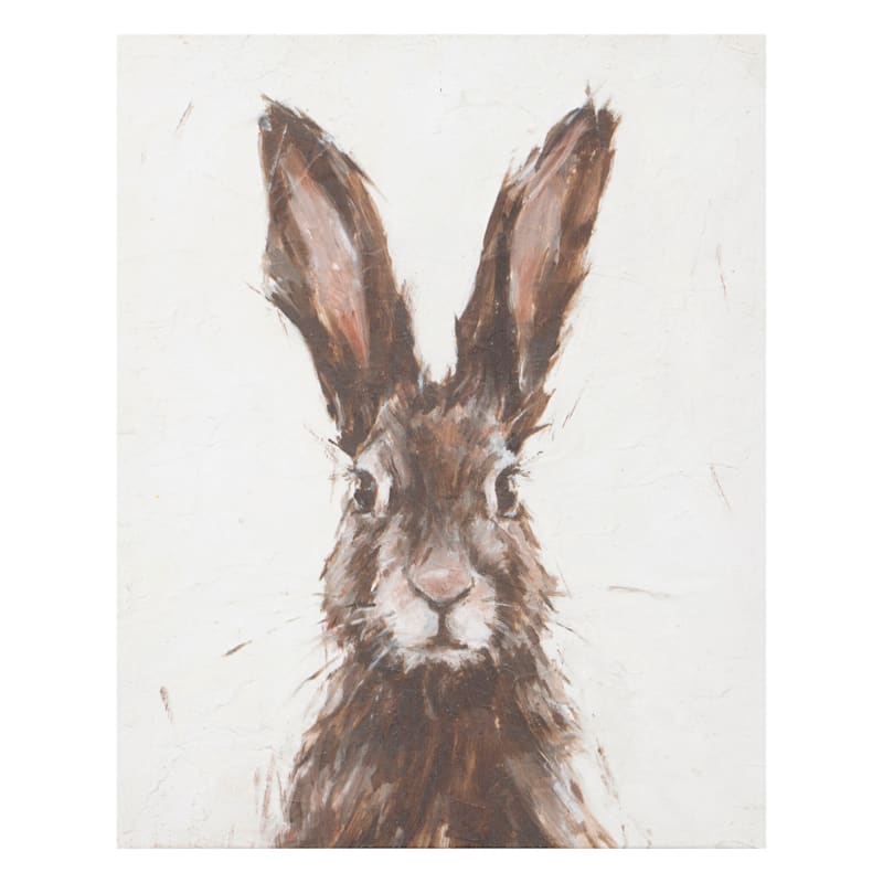 Honeybloom Bunny Rabbit Canvas Wall Art, 11x14