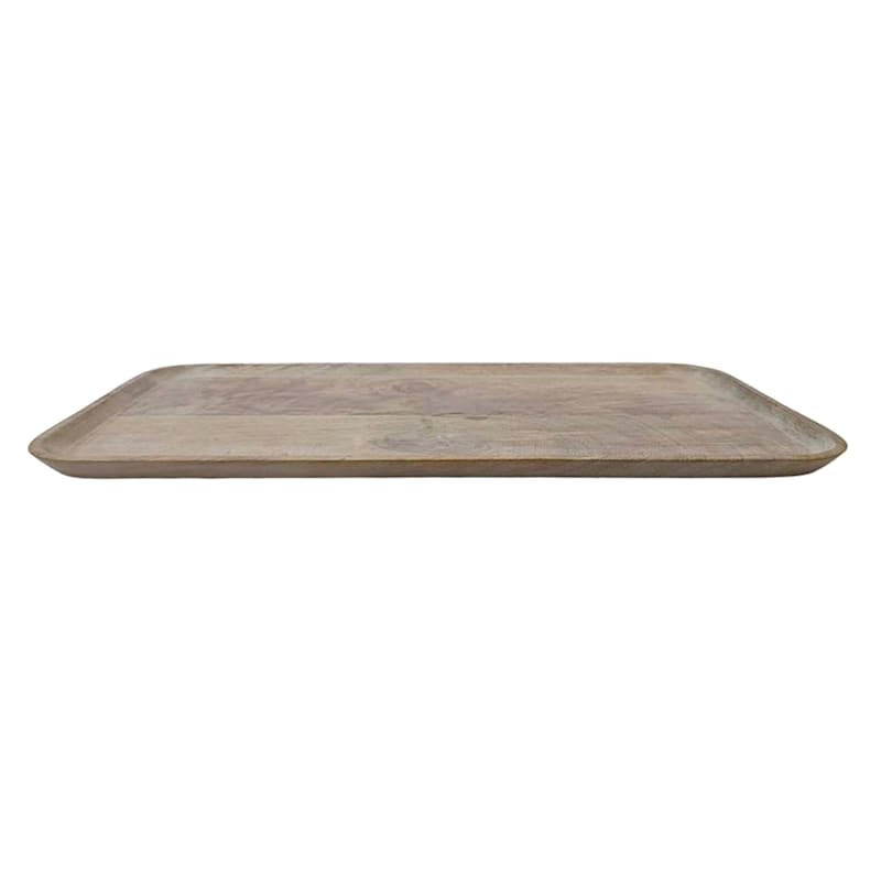 White Wooden Decorative Tray, Large