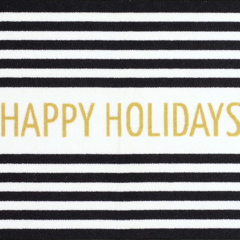 Laila Ali Happy Holidays Striped Scatter Rug, 17x27