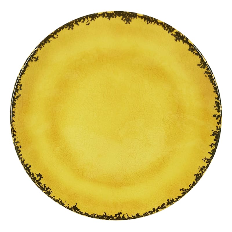 Honeybloom Yellow Melamine Dinner Plate, 11"