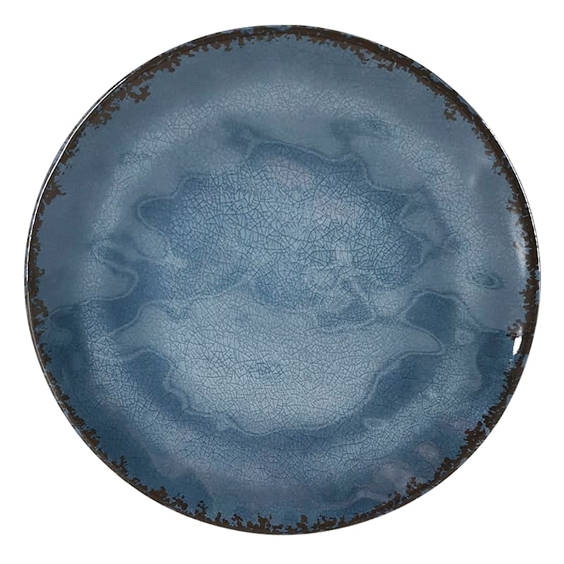 Honeybloom Dusty Blue Melamine Salad Plate, 9"