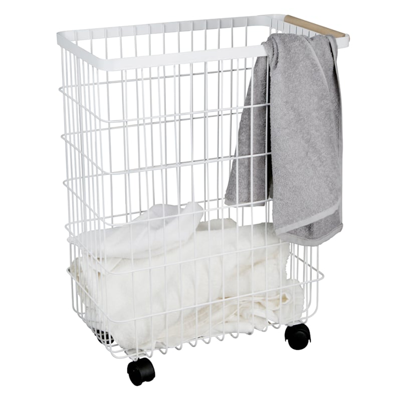 2Pk Pillows for $15+, Metal Rolling Laundry Hamper for $19+