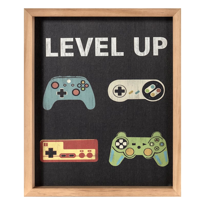 Level Up Canvas Wall Art, 10x12