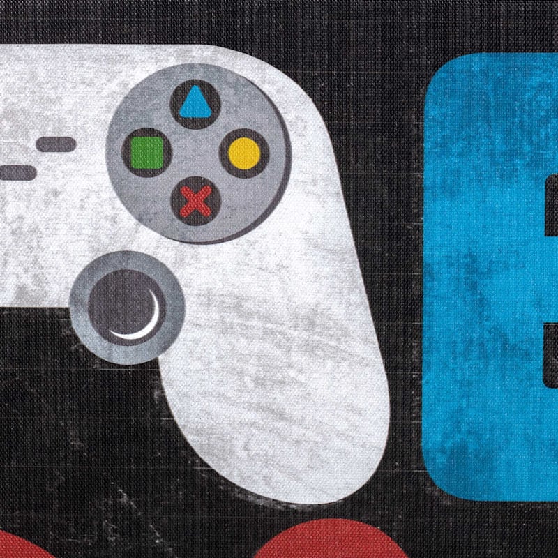 Game Room Canvas Wall Art, 36x12