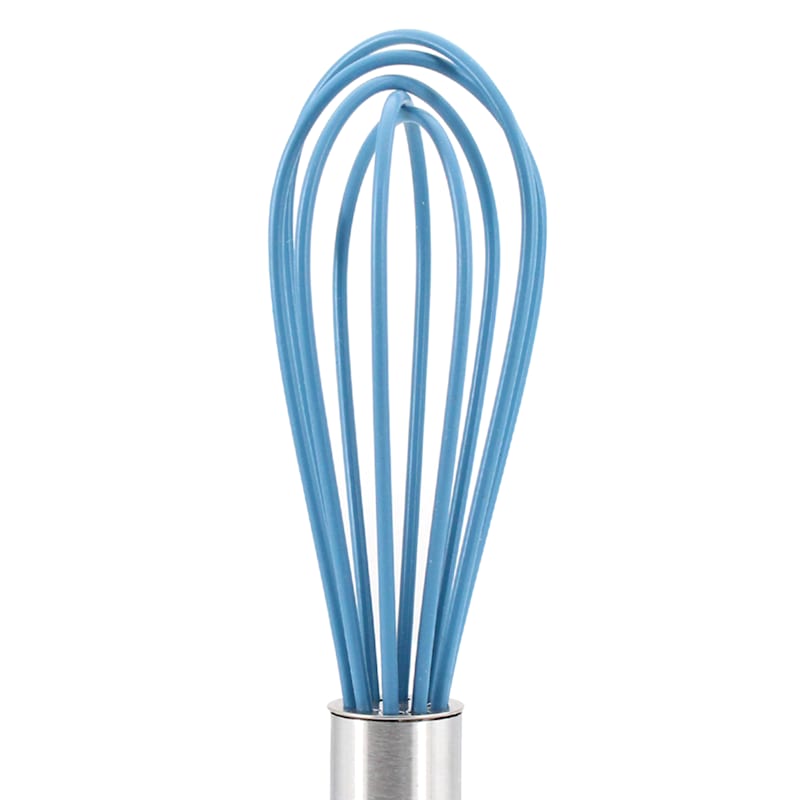 Mini Silicone Whisk, Blue, Sold by at Home