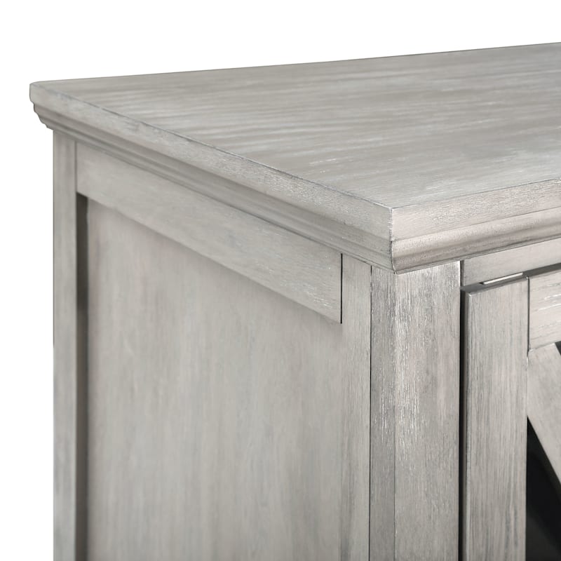 Rowan 3-Drawer Gray Cabinet