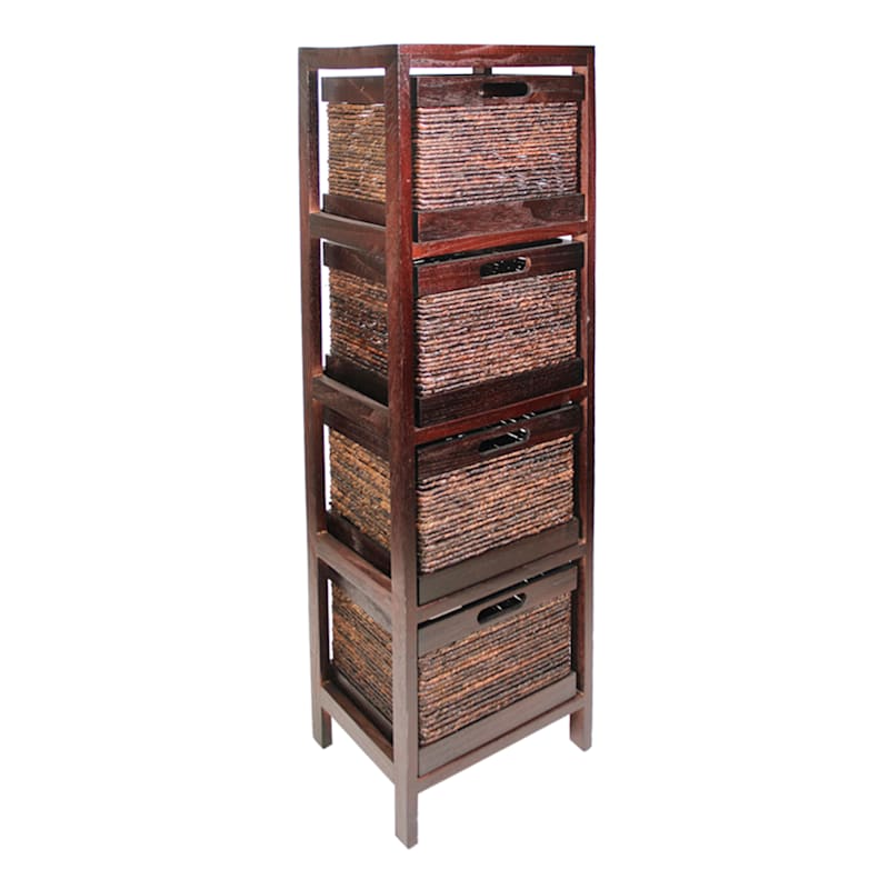 4-Tier Wooden Storage Stand