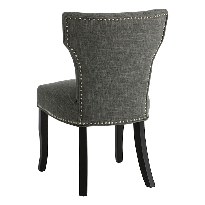 Providence Jhene II Studded Back Dining Chair Grey