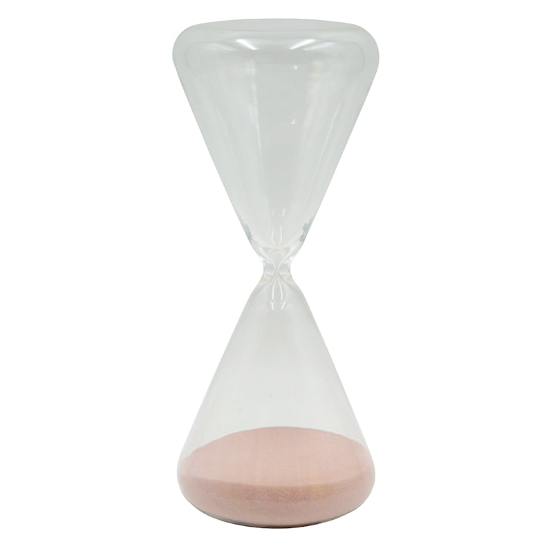 Pink Sand Hourglass, 8.9"