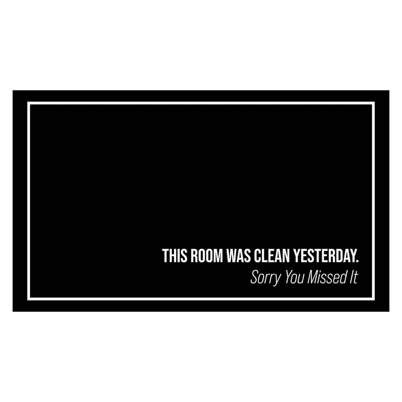 Venus Clean House Black Accent Rug 26X45