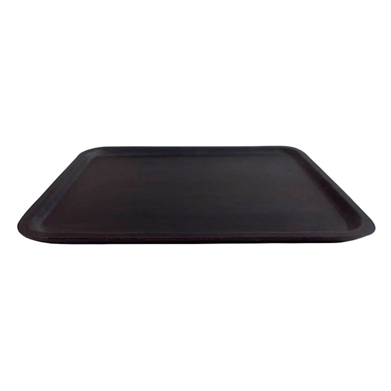 Black Wooden Decorative Tray, Medium