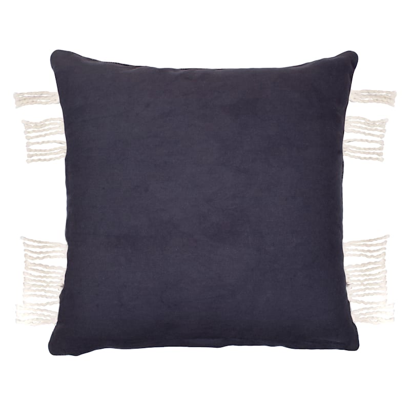 Navy blue hotsell striped pillows